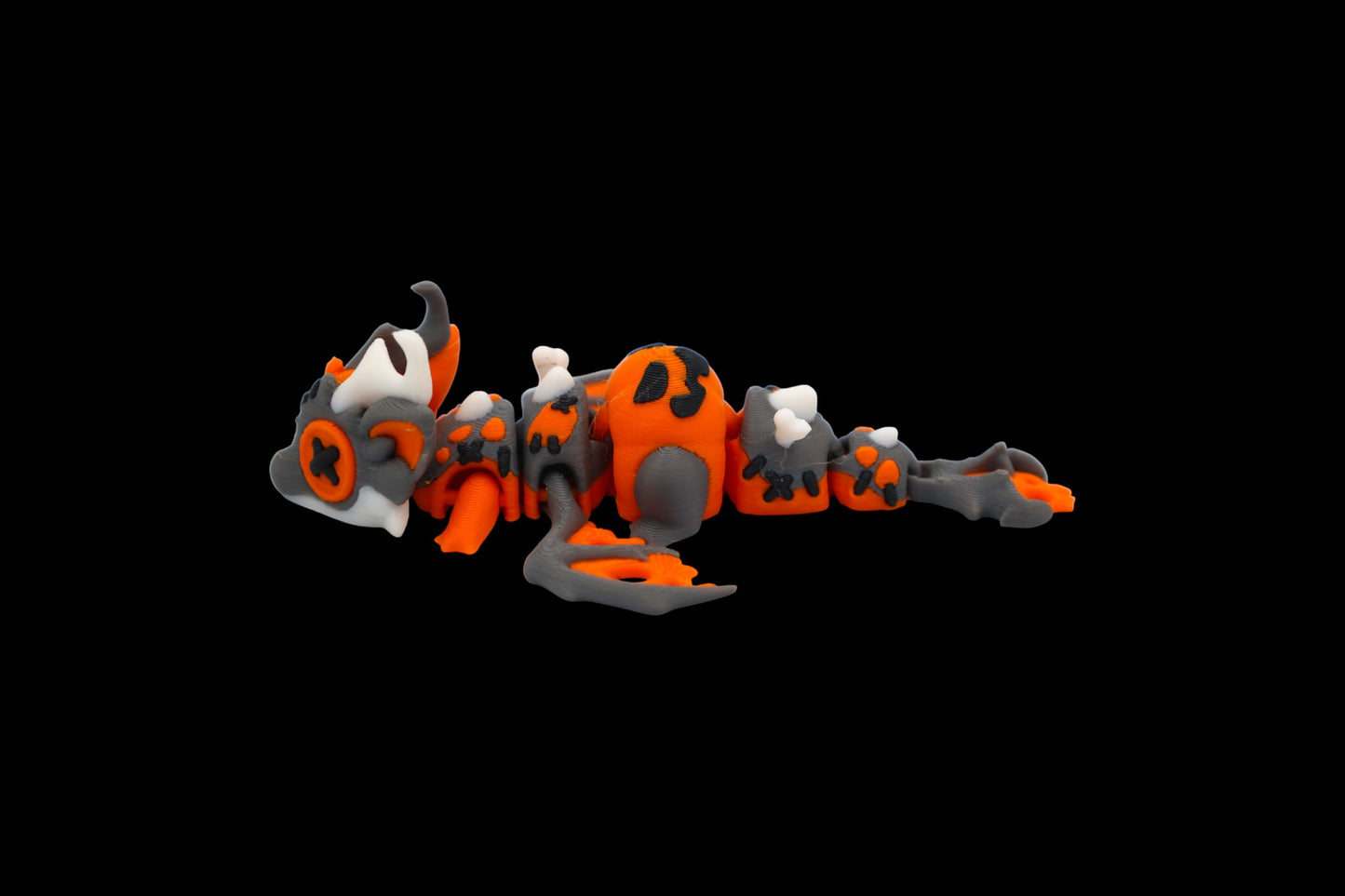 Halloween Dragon & Egg – Articulated 3D Printed Figurine, Spooky Decor, Fidget Set