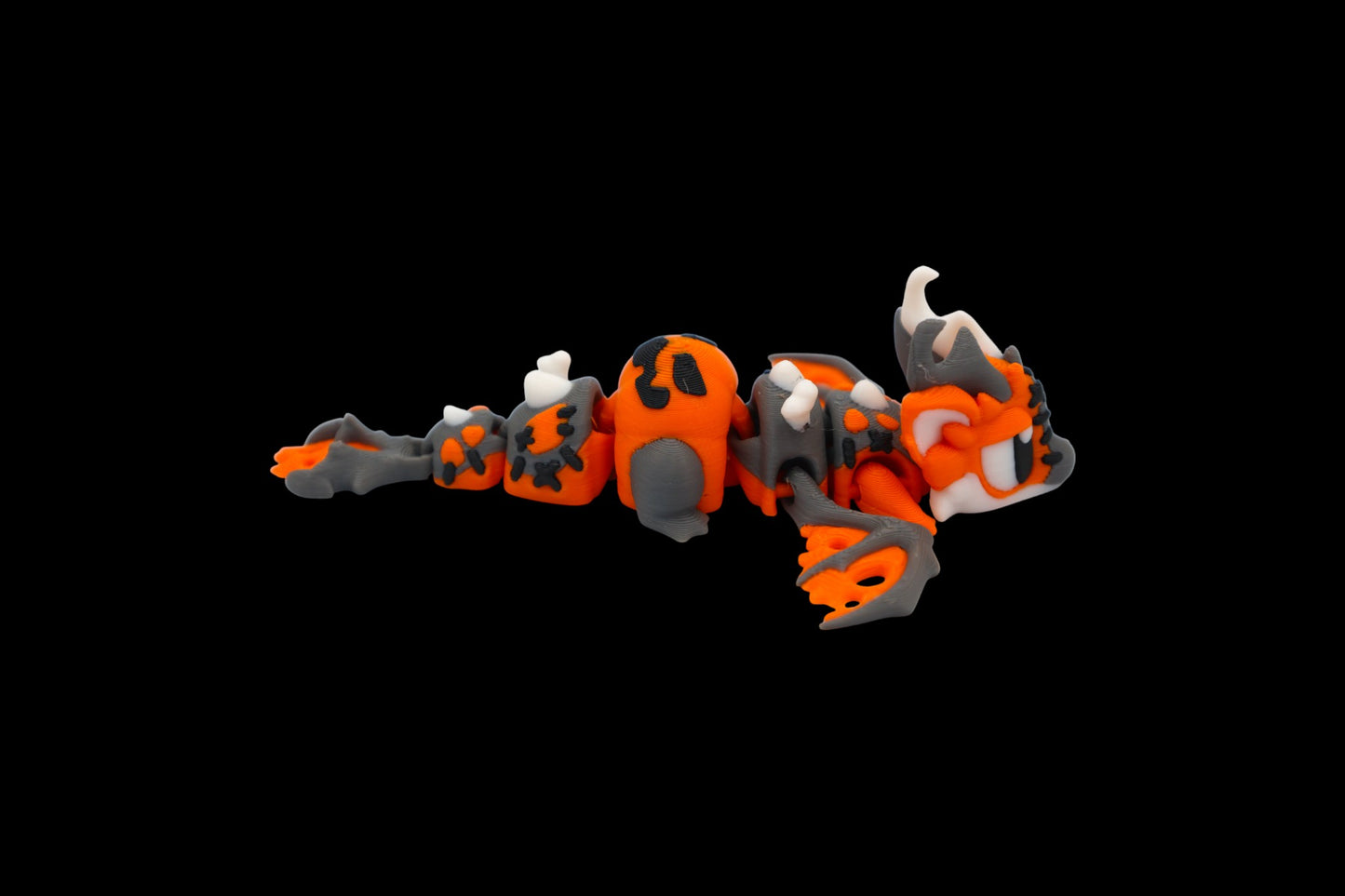 Halloween Dragon & Egg – Articulated 3D Printed Figurine, Spooky Decor, Fidget Set