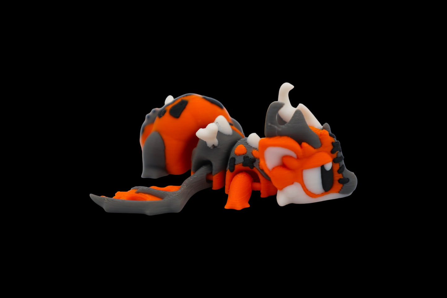 Halloween Dragon & Egg – Articulated 3D Printed Figurine, Spooky Decor, Fidget Set