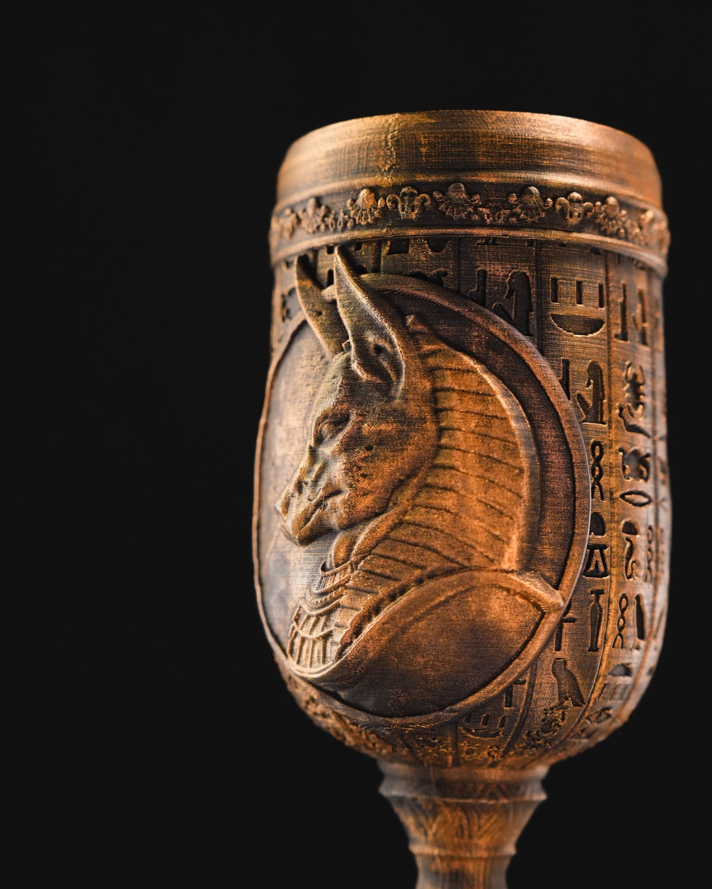 Enchanting Pharoah's Goblet - Unique Tableware for Egypt Lovers