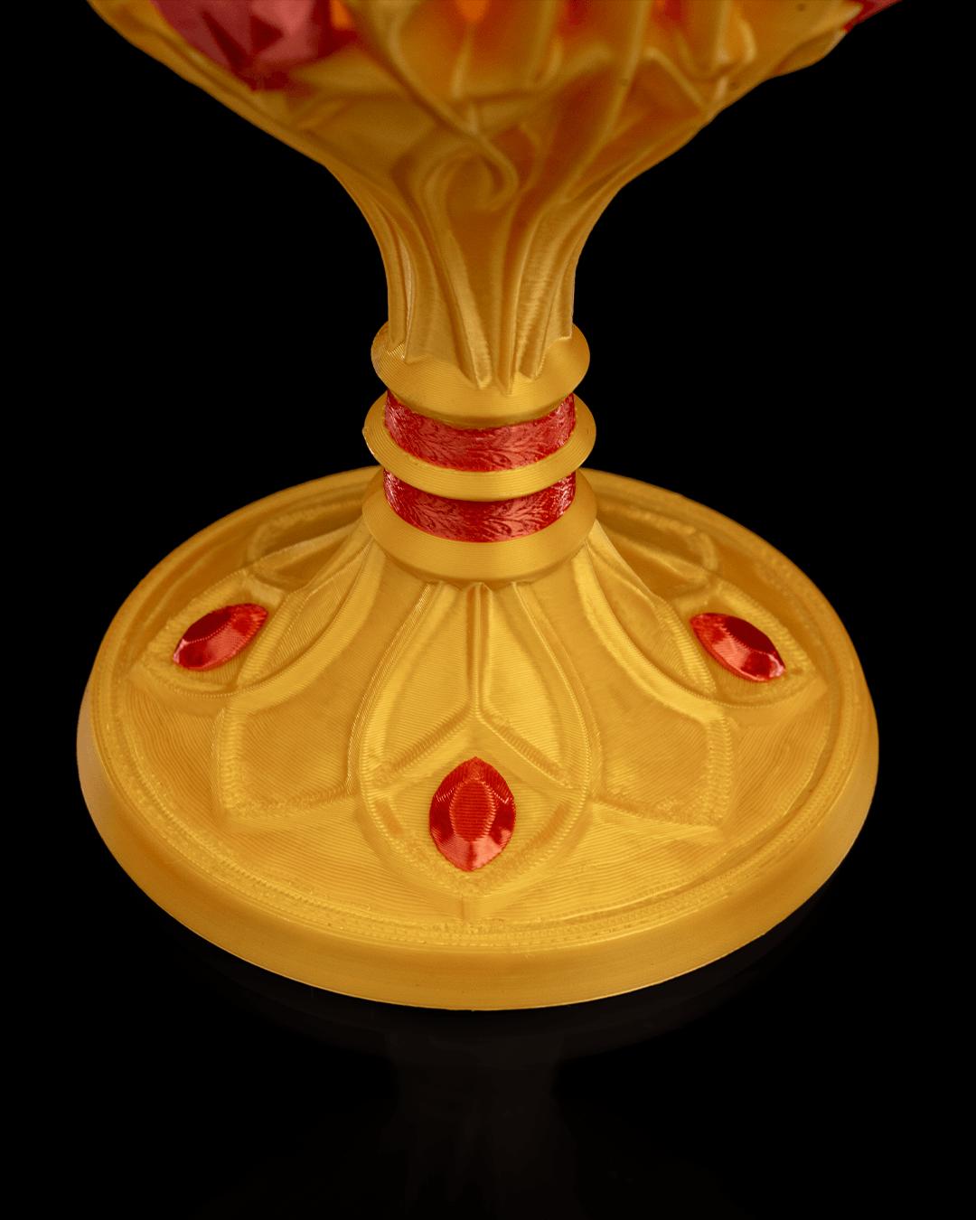 Royal Goblet 3D Printed, King Queen Tableware, Unique Drinkware, Royal Decor, Statement Piece