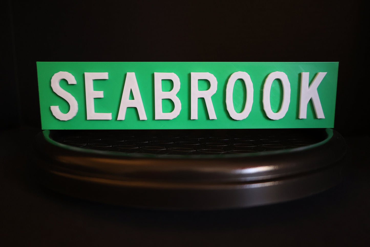 Norfolk Southern Style Station Sign – Customizable 3D Printed Railroad Plaque