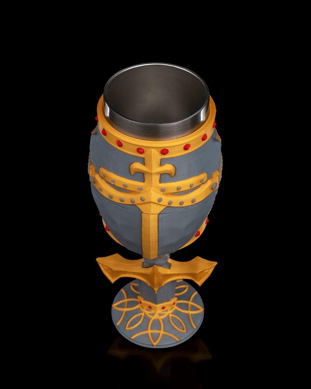 Excalibur Goblet, 3D Printed, Knight Tableware, Unique Drinkware, Royal Decor, Statement Piece