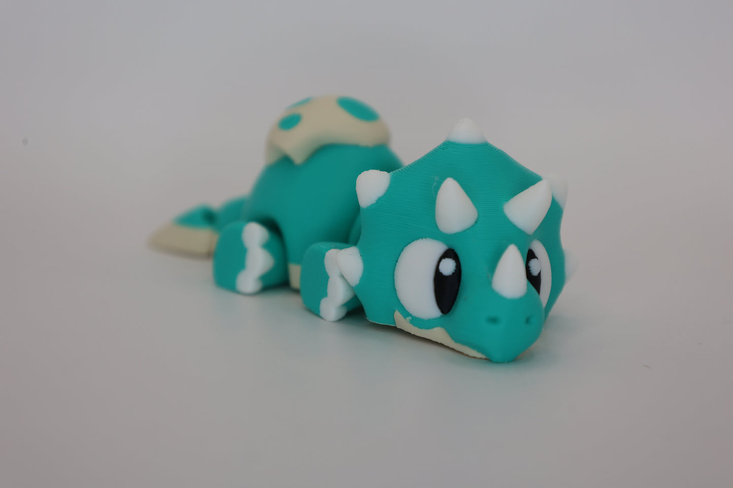 Triceratops and Egg | Articulated Dinosaur Fidget Toy | Cute Dino Gift or Decor | Collectible Desk Toy | Multiple Colors