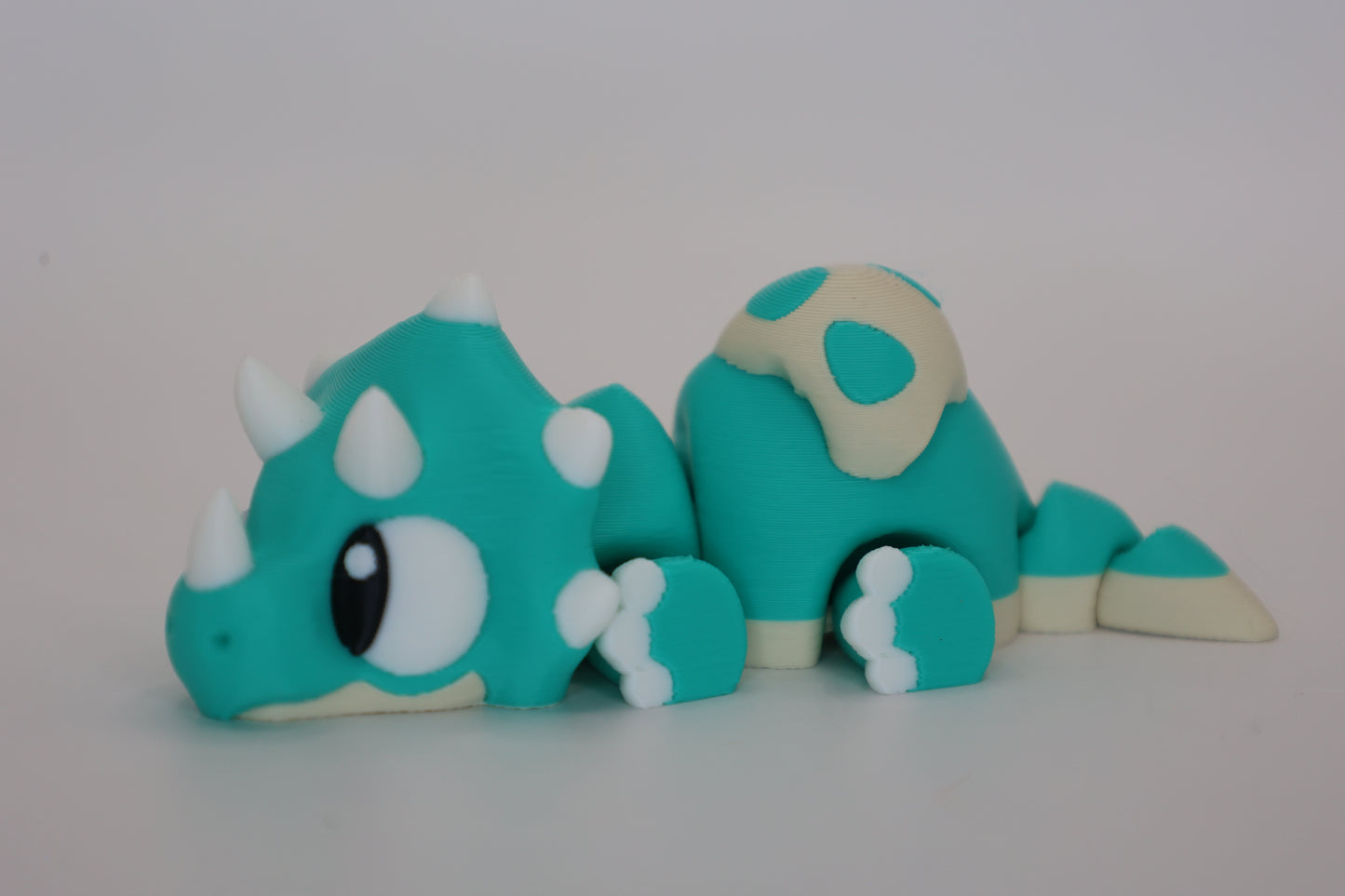 Triceratops and Egg | Articulated Dinosaur Fidget Toy | Cute Dino Gift or Decor | Collectible Desk Toy | Multiple Colors