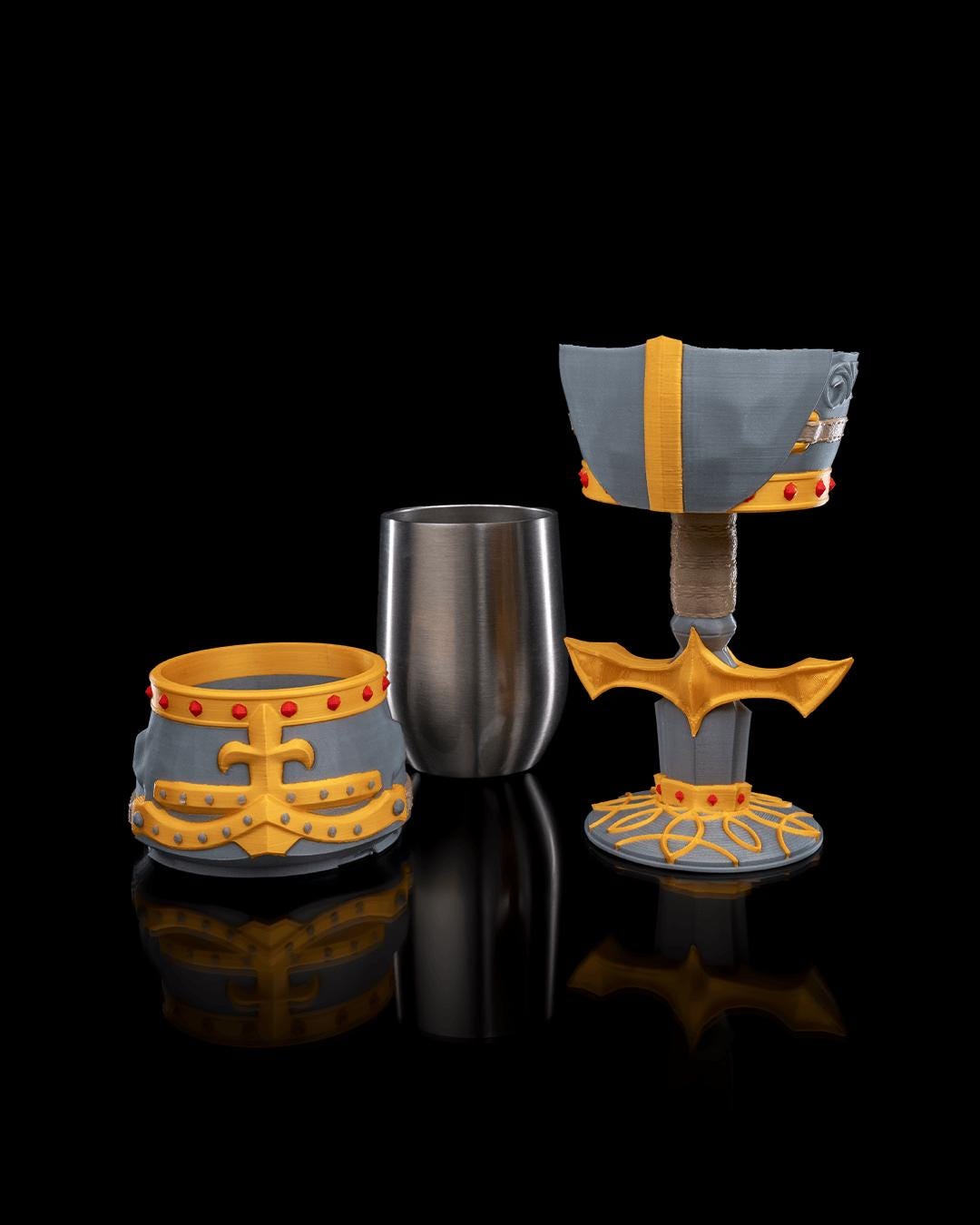 Excalibur Goblet, 3D Printed, Knight Tableware, Unique Drinkware, Royal Decor, Statement Piece