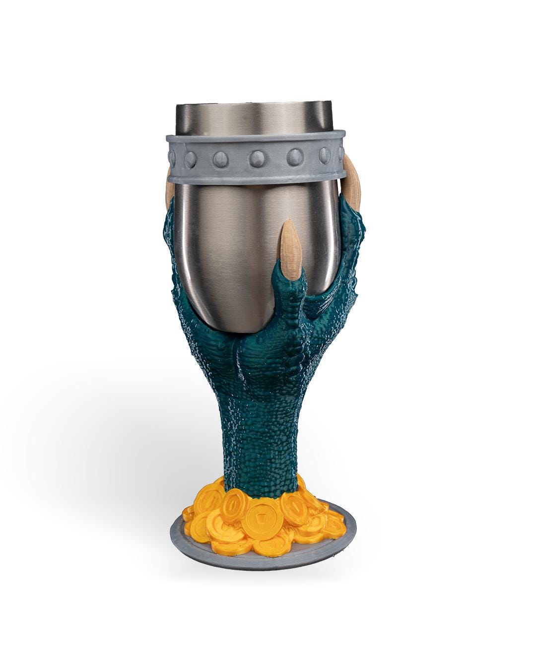 Dragon Claw Goblet 3D Printed, Dragon Tableware, Unique Drinkware, Medieval Decor, Statement Piece