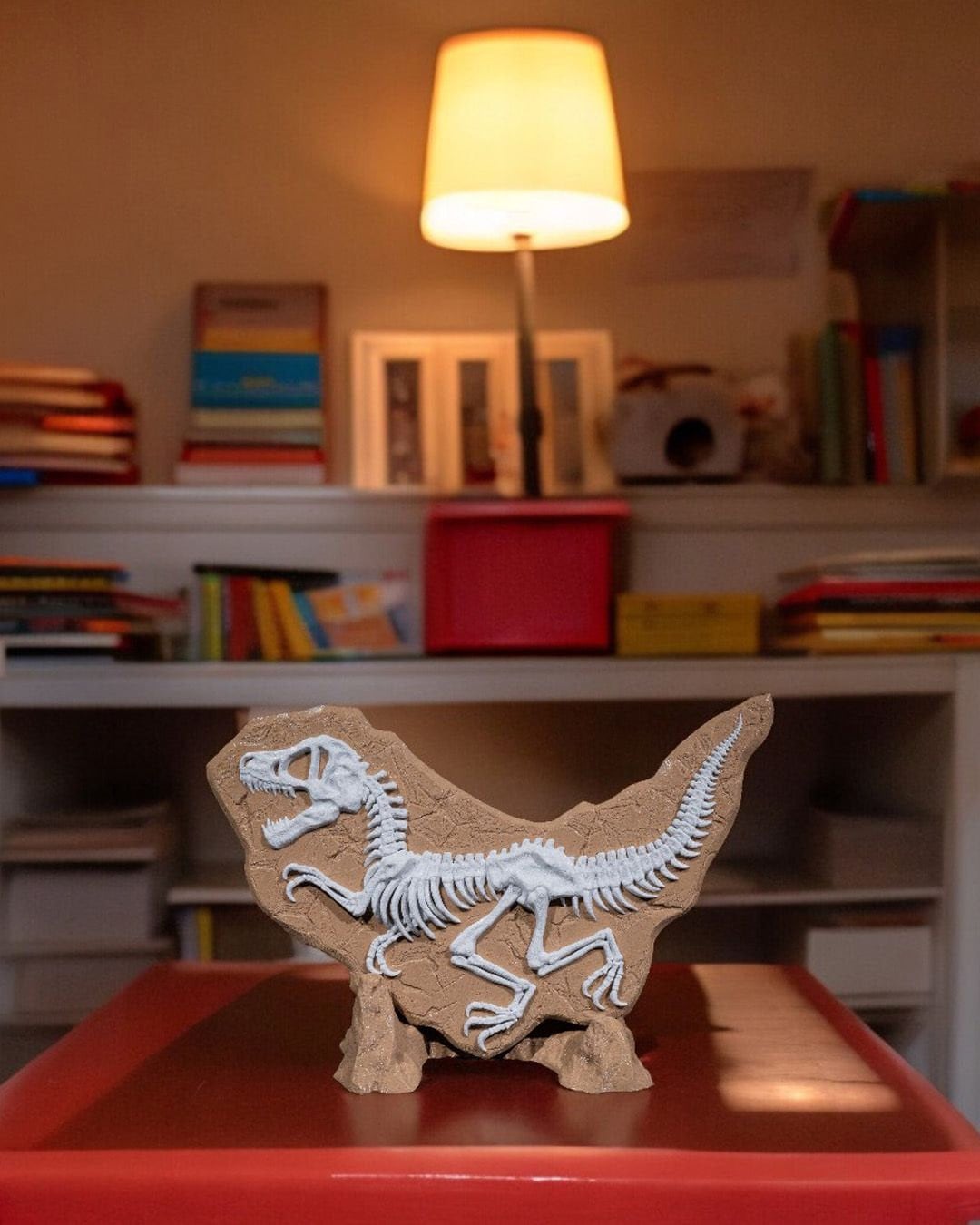 Dinosaur Skeleton Model with Stand-3D Printed