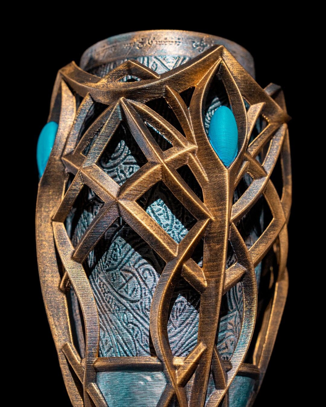 Enchanting Hand Painted Elven Goblet - Unique Tableware for Fantasy Lovers
