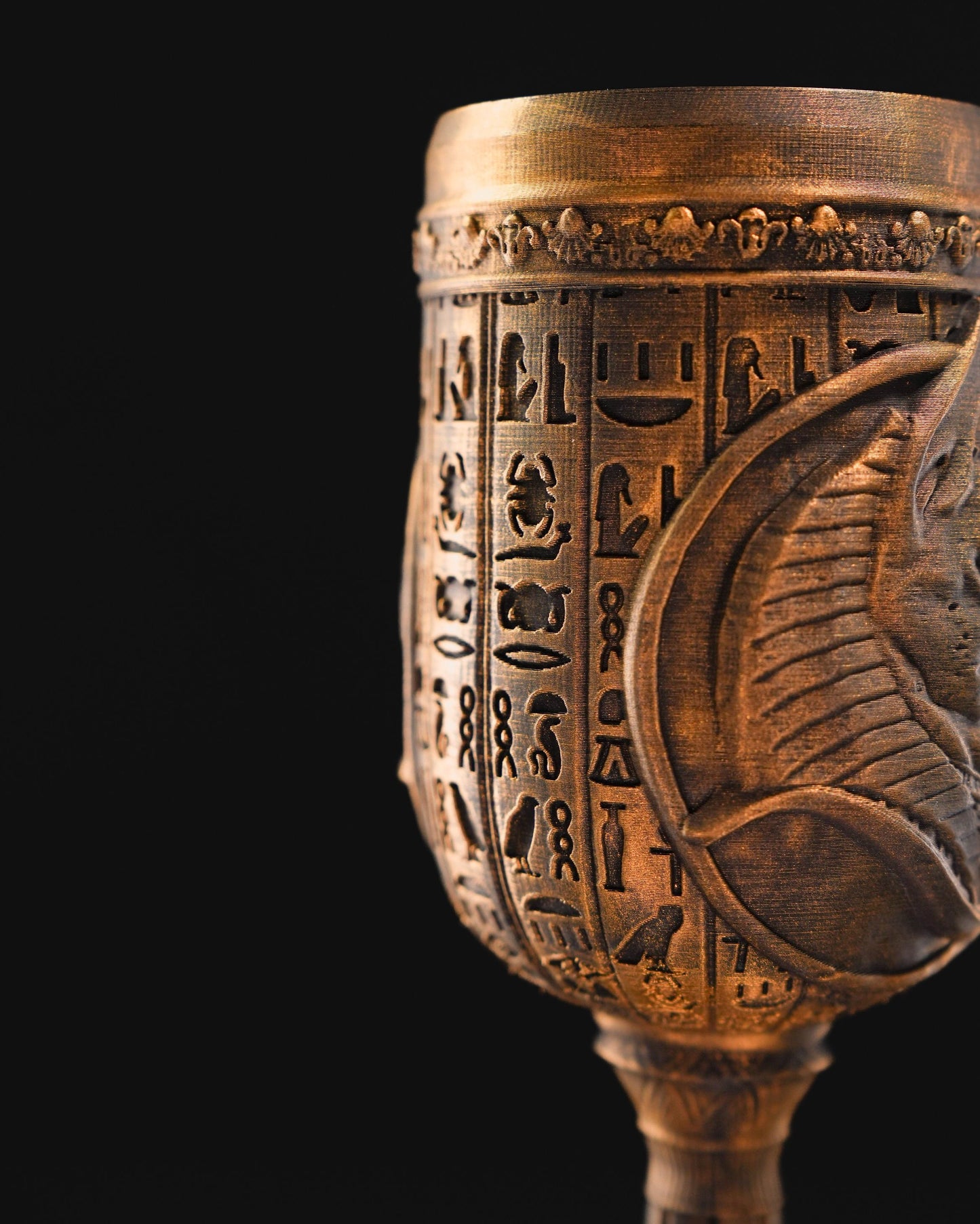 Enchanting Pharoah's Goblet - Unique Tableware for Egypt Lovers