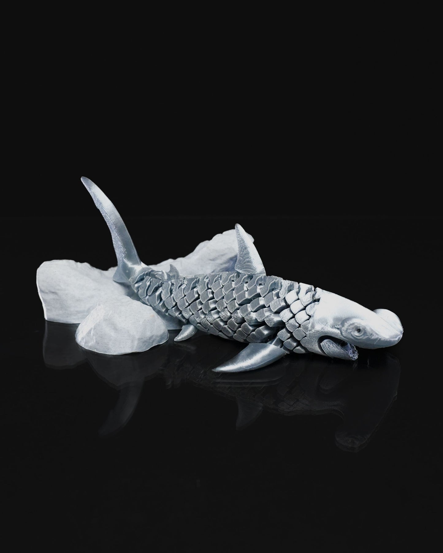 Articulated Hammerhead Shark Flexi, Poseable 3D Print, Marine Life Decor, Nautical Gift