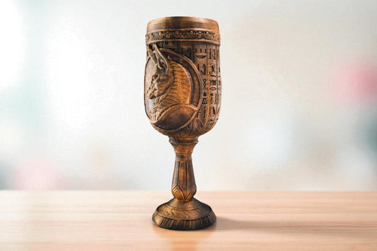 Enchanting Pharoah's Goblet - Unique Tableware for Egypt Lovers