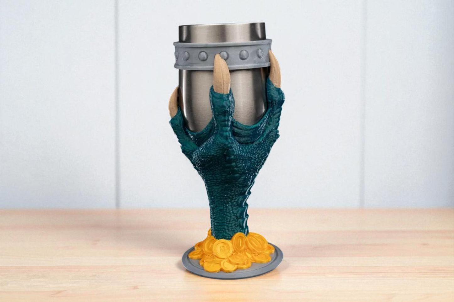 Dragon Claw Goblet 3D Printed, Dragon Tableware, Unique Drinkware, Medieval Decor, Statement Piece