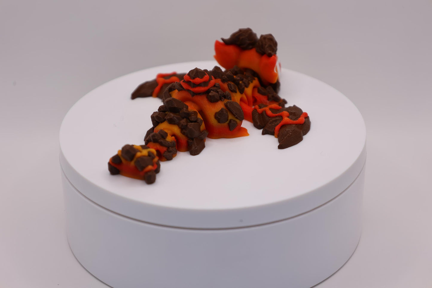 Lava Dragon and Egg - Cute 3D Printed Articulated Fidget Toy