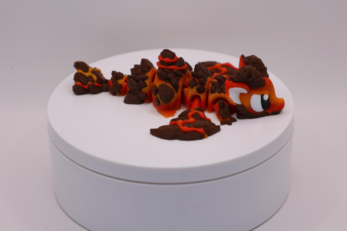 Lava Dragon and Egg - Cute 3D Printed Articulated Fidget Toy