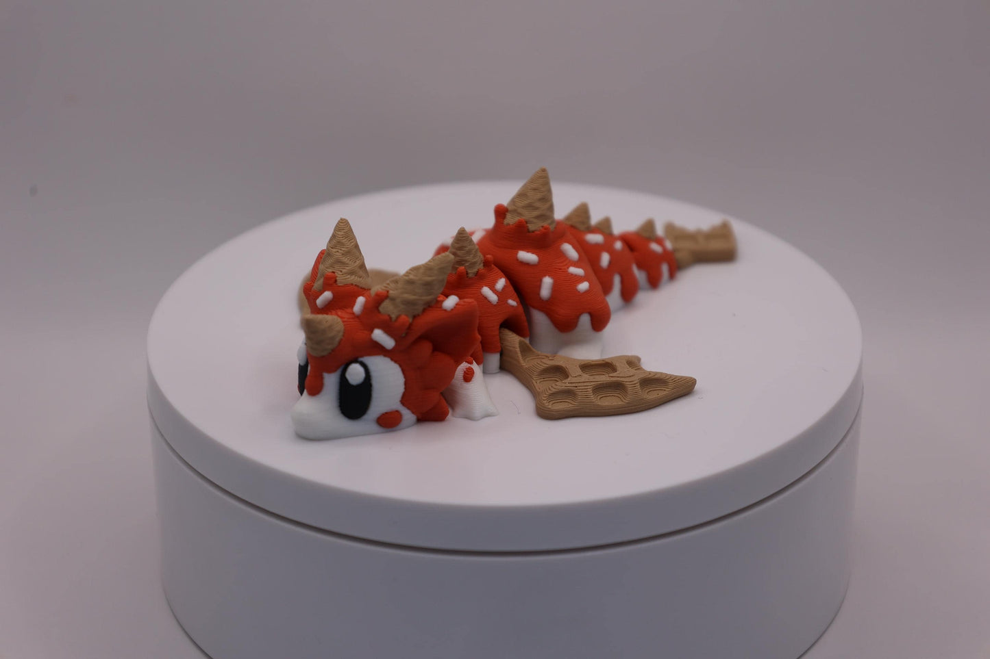 Sugar Rush Dragon and Egg - Cute 3D Printed Articulated Fidget Toy