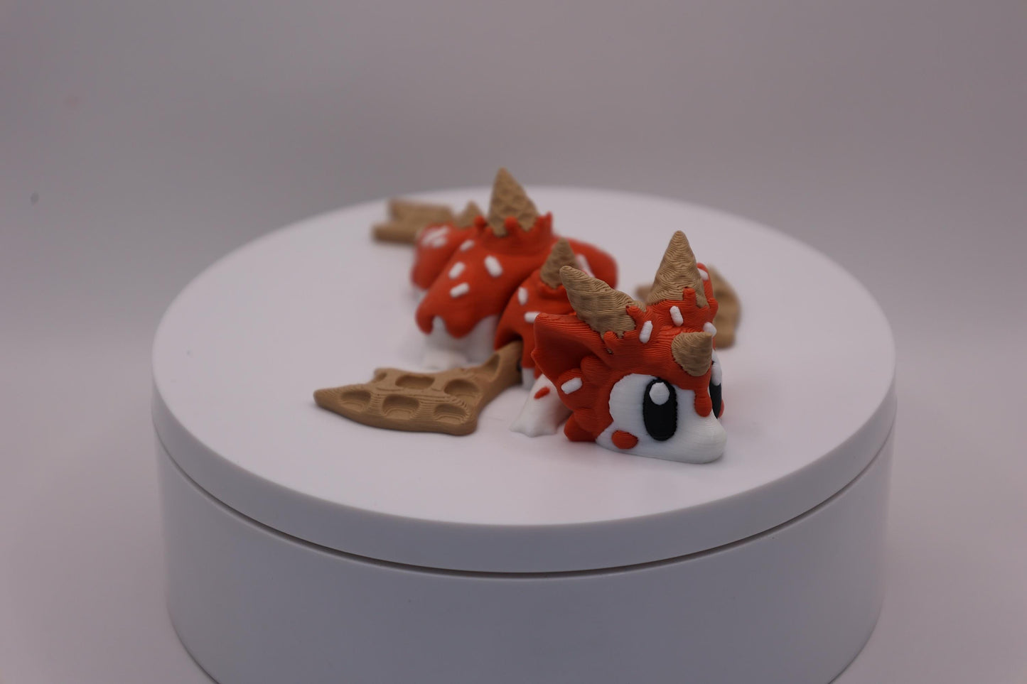Sugar Rush Dragon and Egg - Cute 3D Printed Articulated Fidget Toy