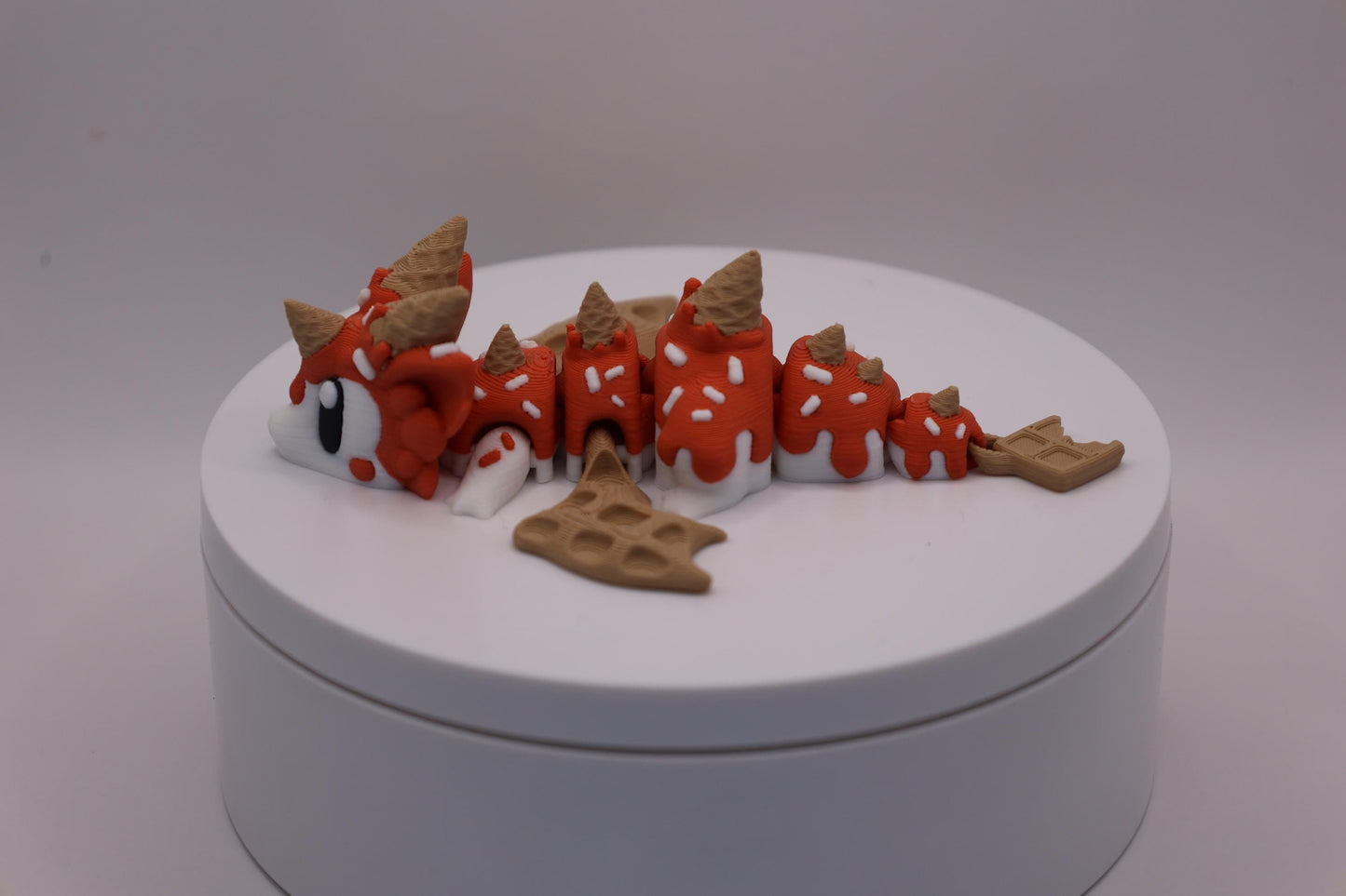 Sugar Rush Dragon and Egg - Cute 3D Printed Articulated Fidget Toy