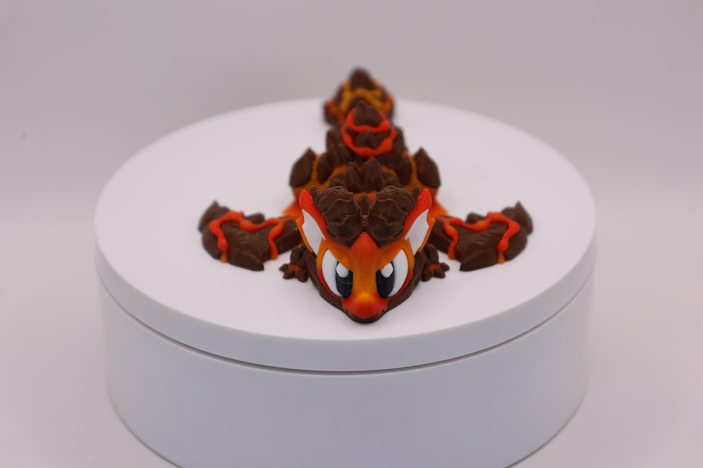 Lava Dragon and Egg - Cute 3D Printed Articulated Fidget Toy