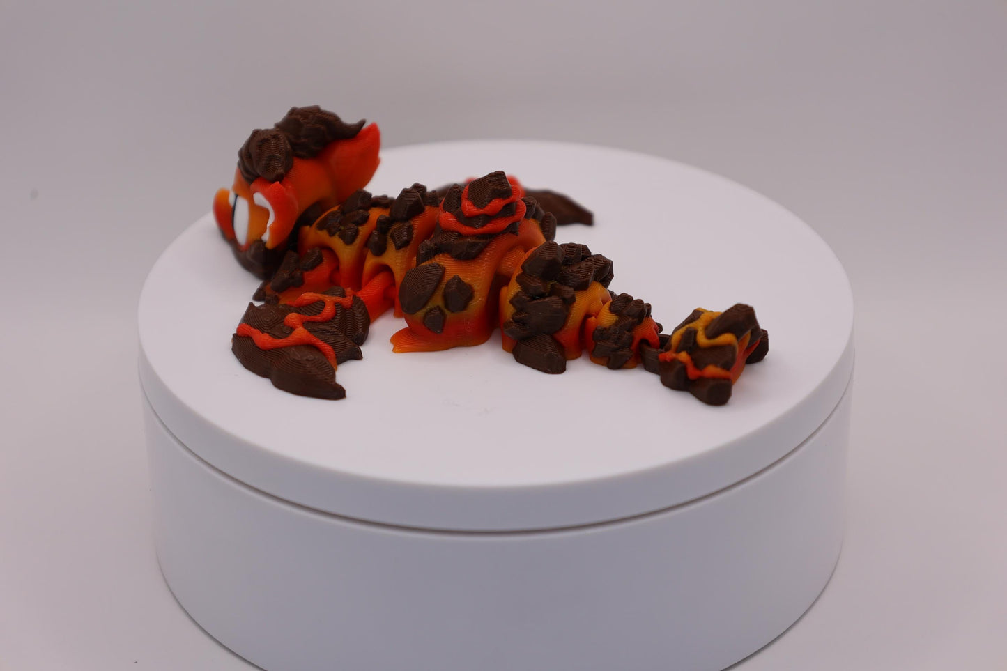 Lava Dragon and Egg - Cute 3D Printed Articulated Fidget Toy