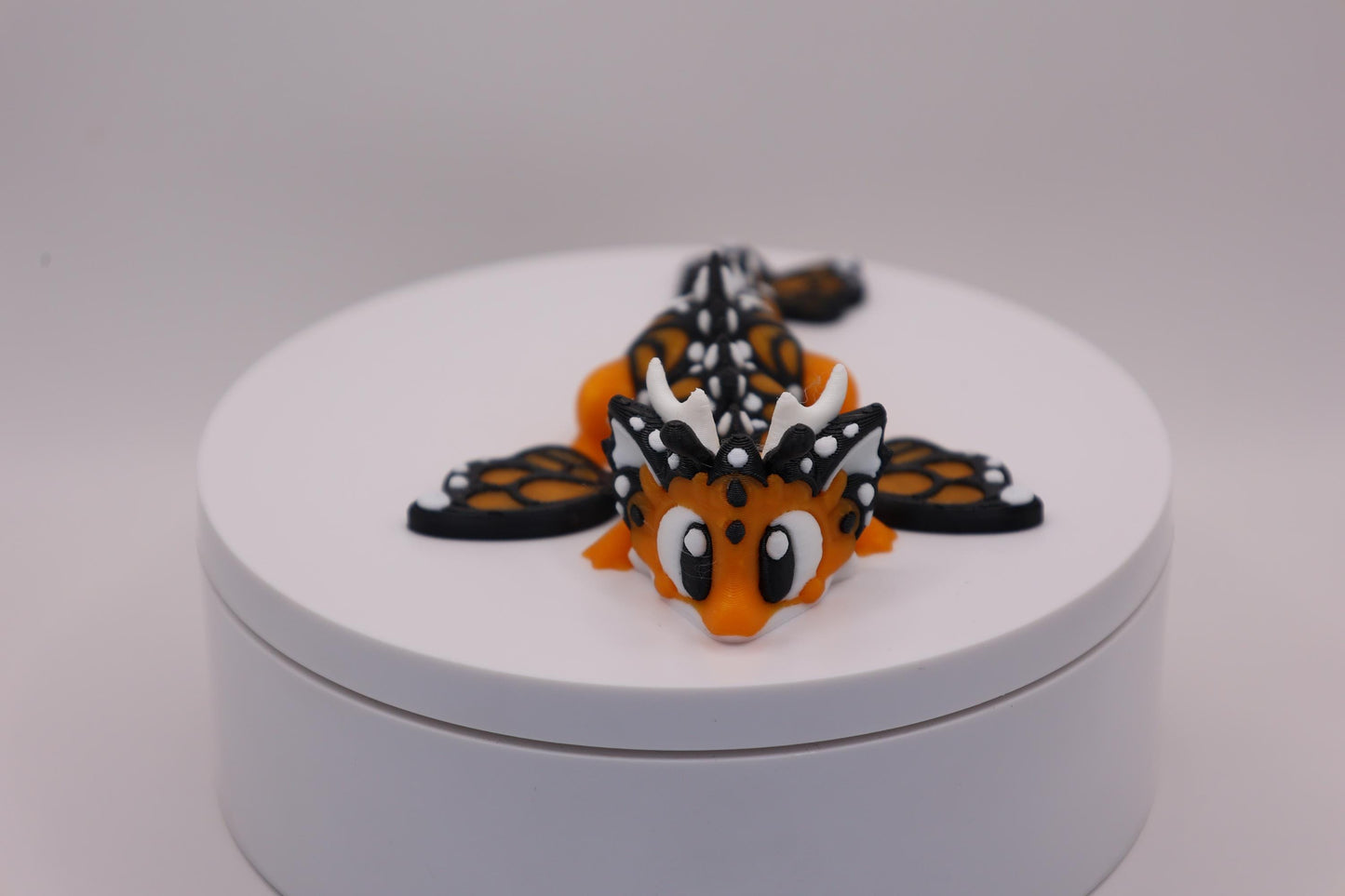 Monarch Butterfly Dragon and Egg - Cute 3D Printed Articulated Fidget Toy