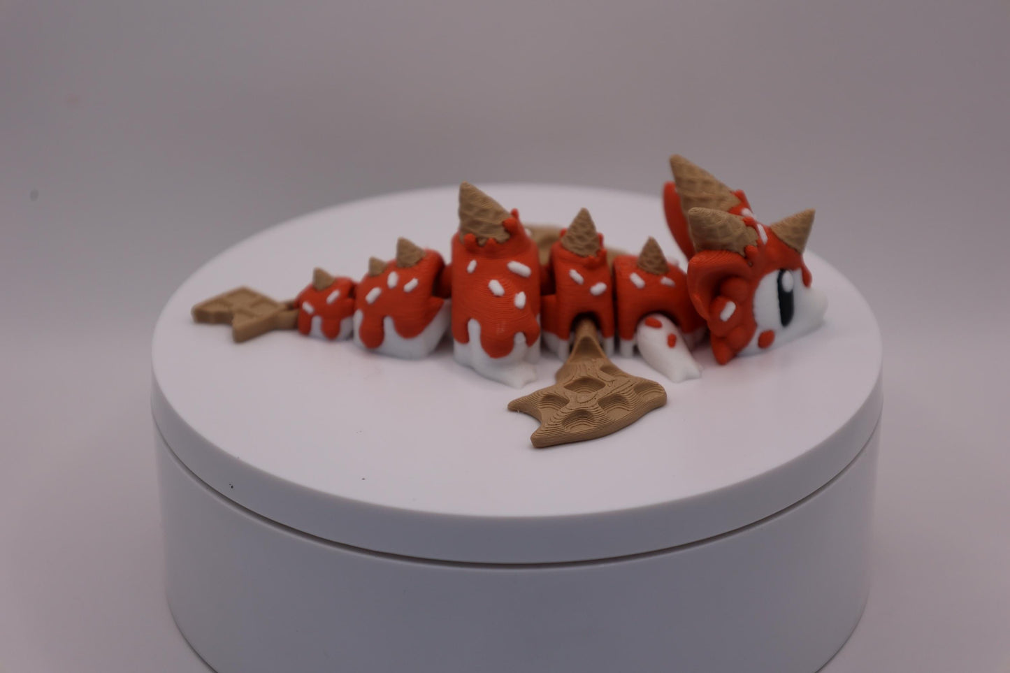Sugar Rush Dragon and Egg - Cute 3D Printed Articulated Fidget Toy