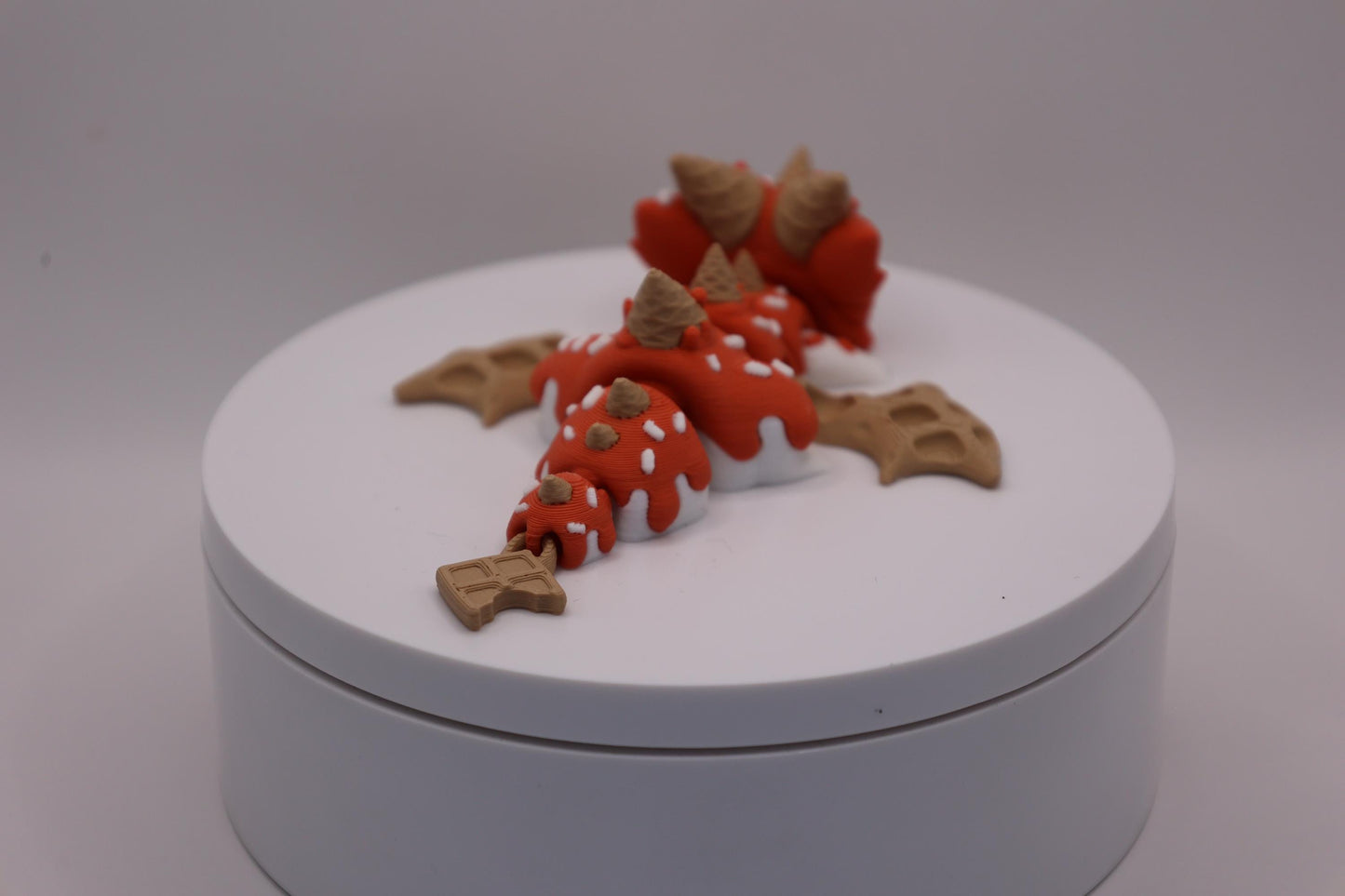 Sugar Rush Dragon and Egg - Cute 3D Printed Articulated Fidget Toy