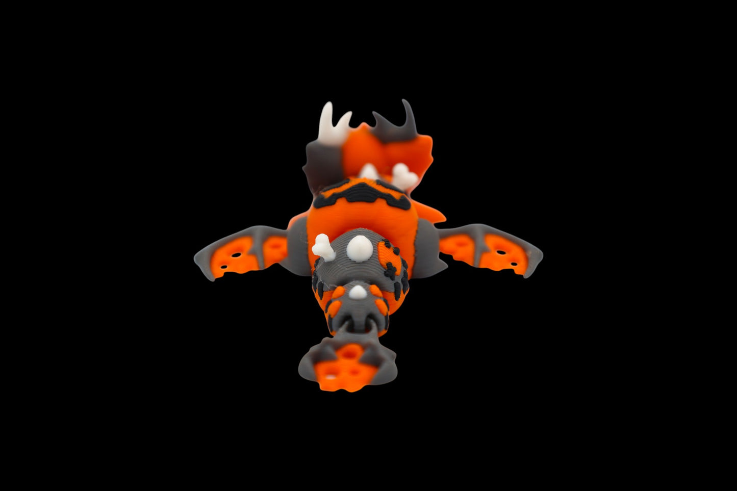 Halloween Dragon & Egg – Articulated 3D Printed Figurine, Spooky Decor, Fidget Set