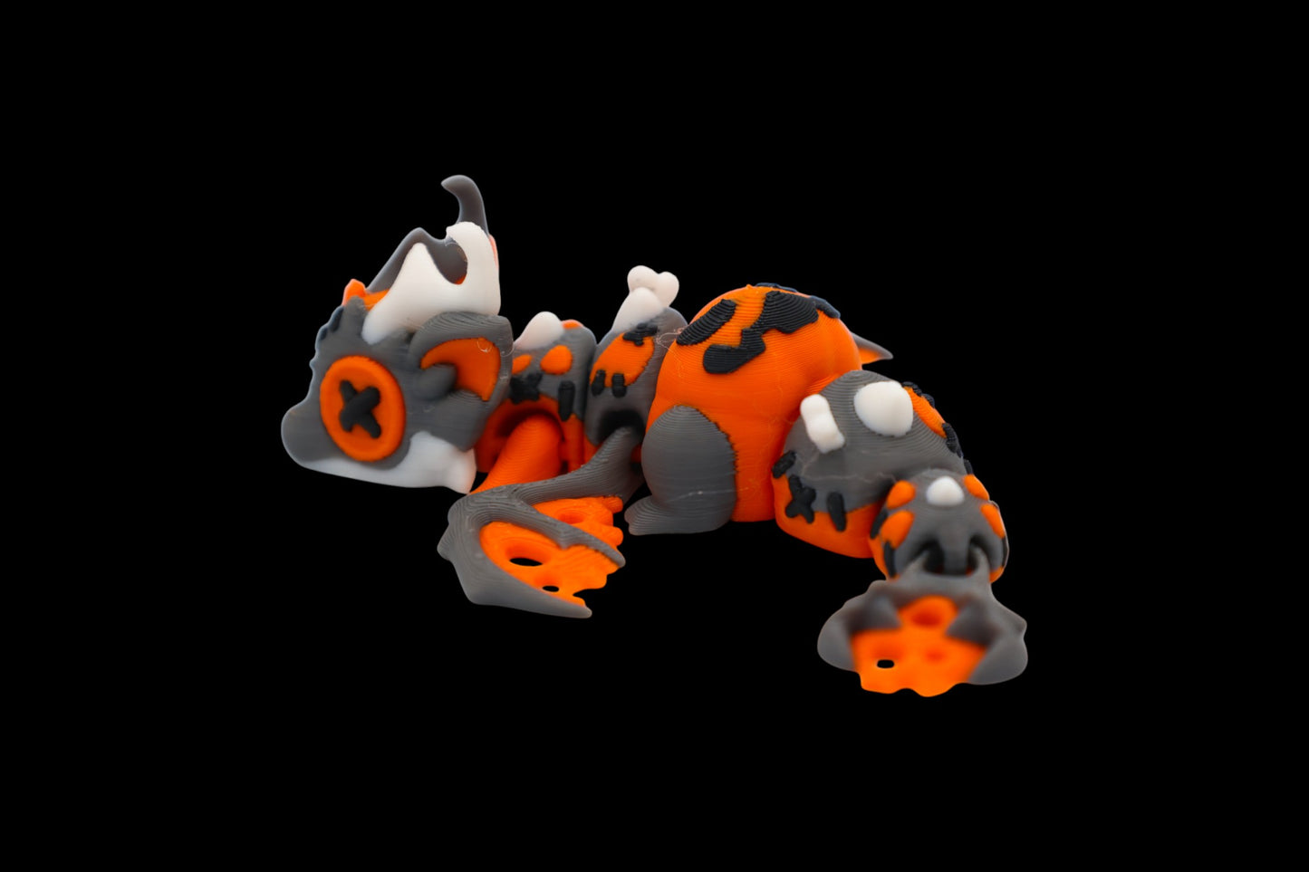 Halloween Dragon & Egg – Articulated 3D Printed Figurine, Spooky Decor, Fidget Set