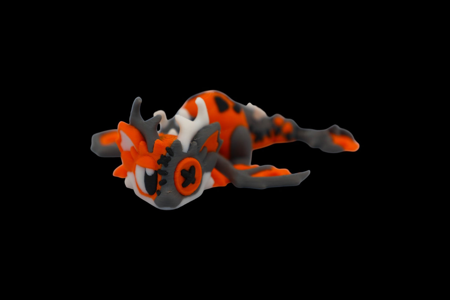 Halloween Dragon & Egg – Articulated 3D Printed Figurine, Spooky Decor, Fidget Set