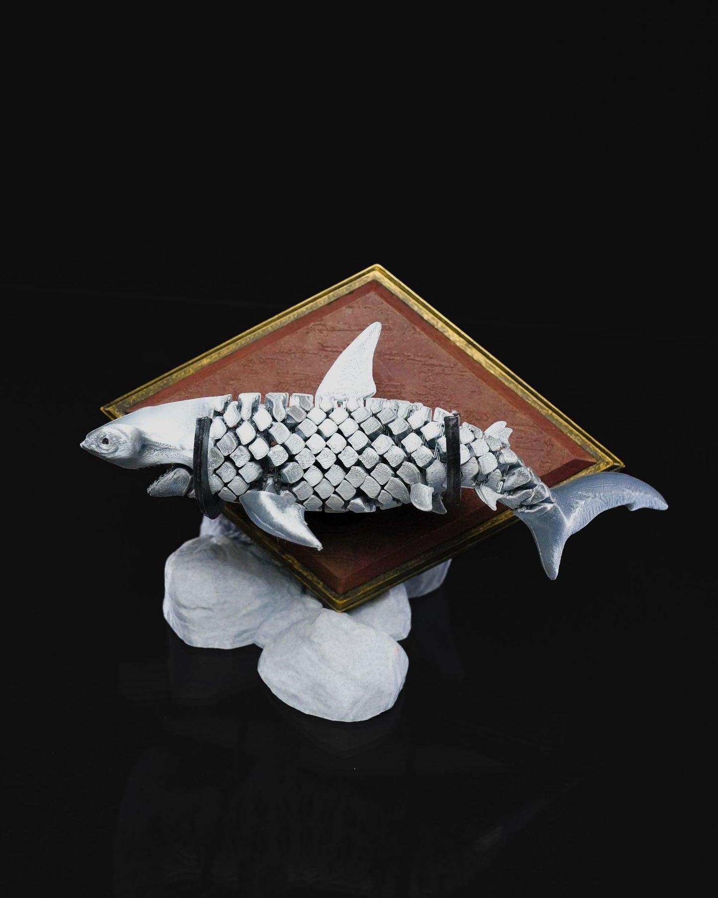 Articulated Hammerhead Shark Flexi, Poseable 3D Print, Marine Life Decor, Nautical Gift