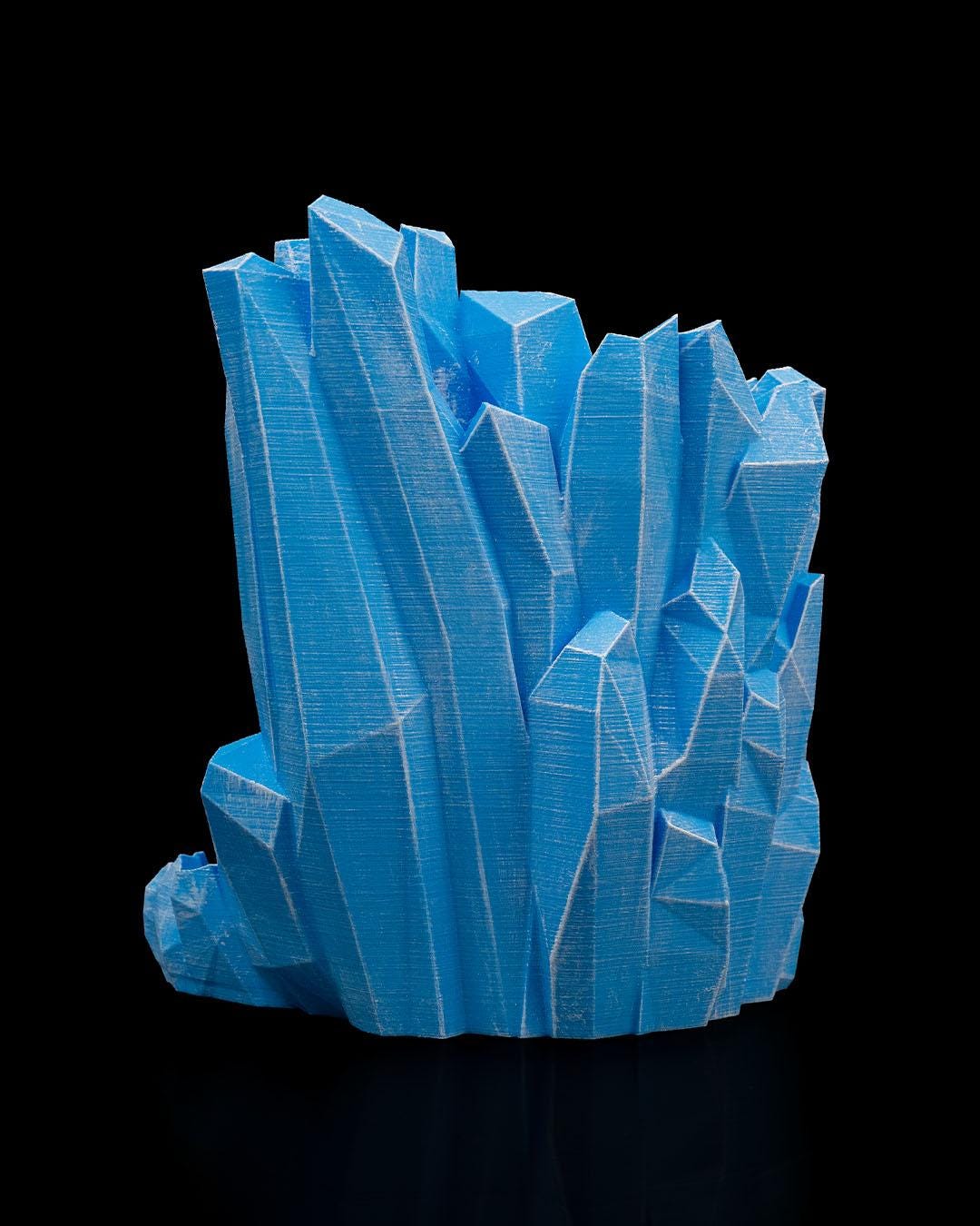 Crystal Ice Dice Tower – 3D Printed DND Dice Roller & Drink Holder