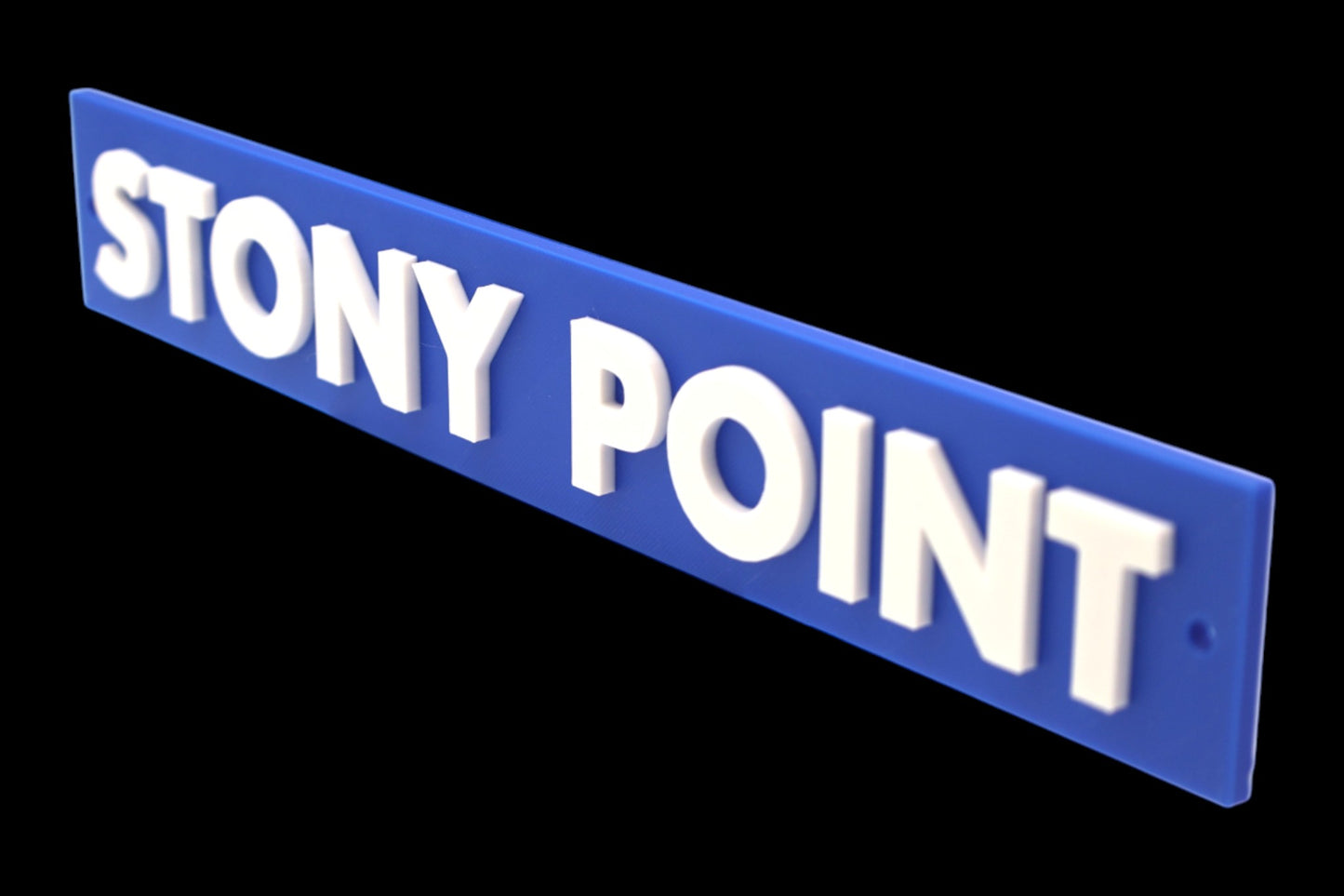 Conrail Style Station Sign – Customizable 3D Printed Railroad Plaque