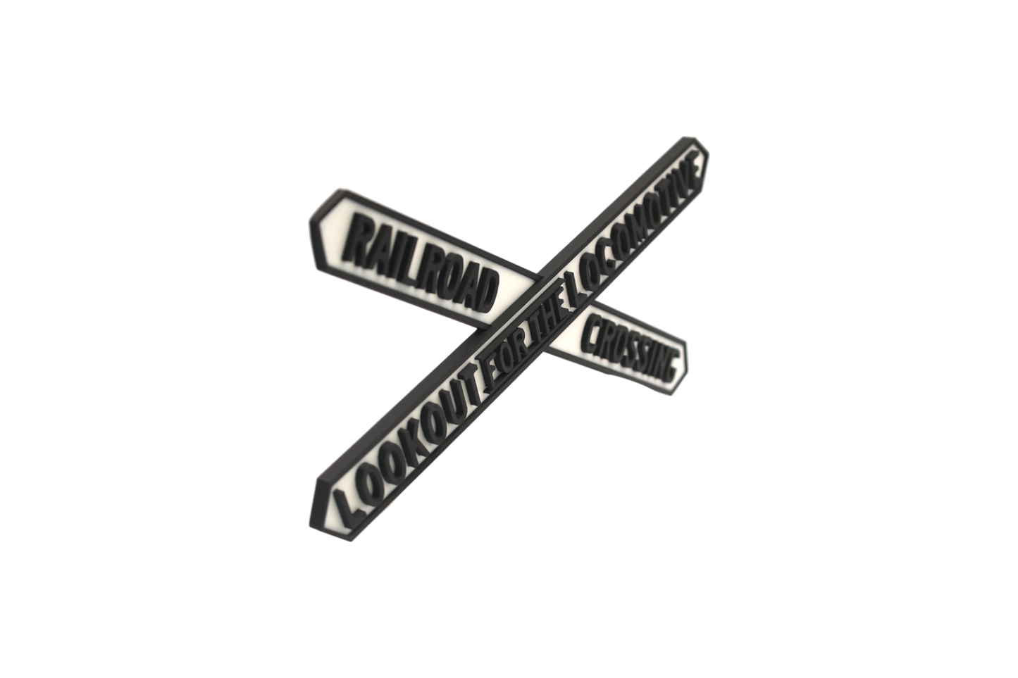 Pennsy Style Railroad Crossing Sign – 3D Printed Replica Plaque