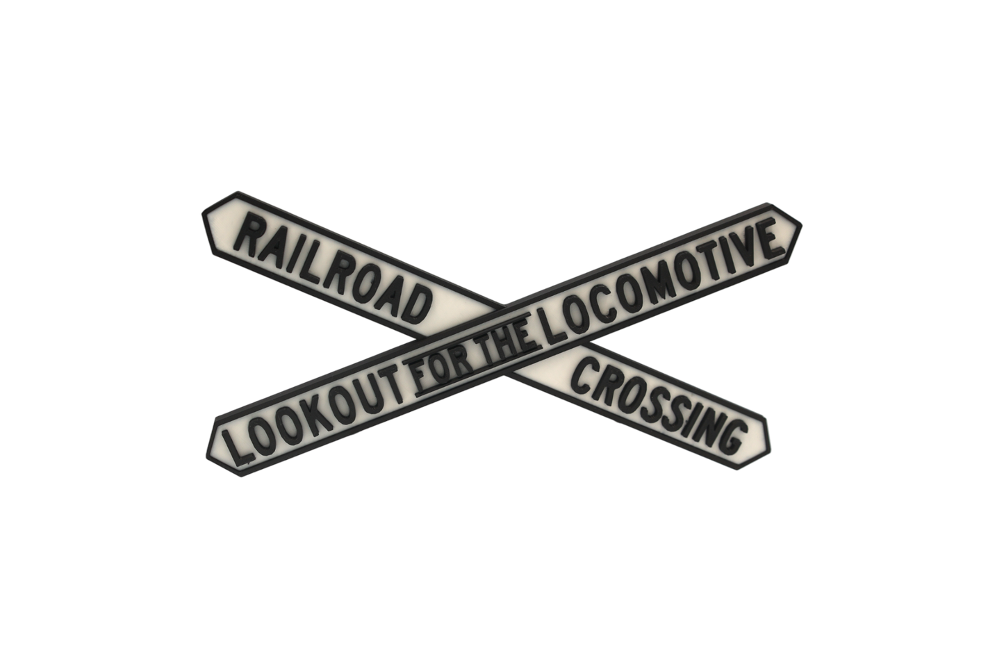 Pennsy Style Railroad Crossing Sign – 3D Printed Replica Plaque