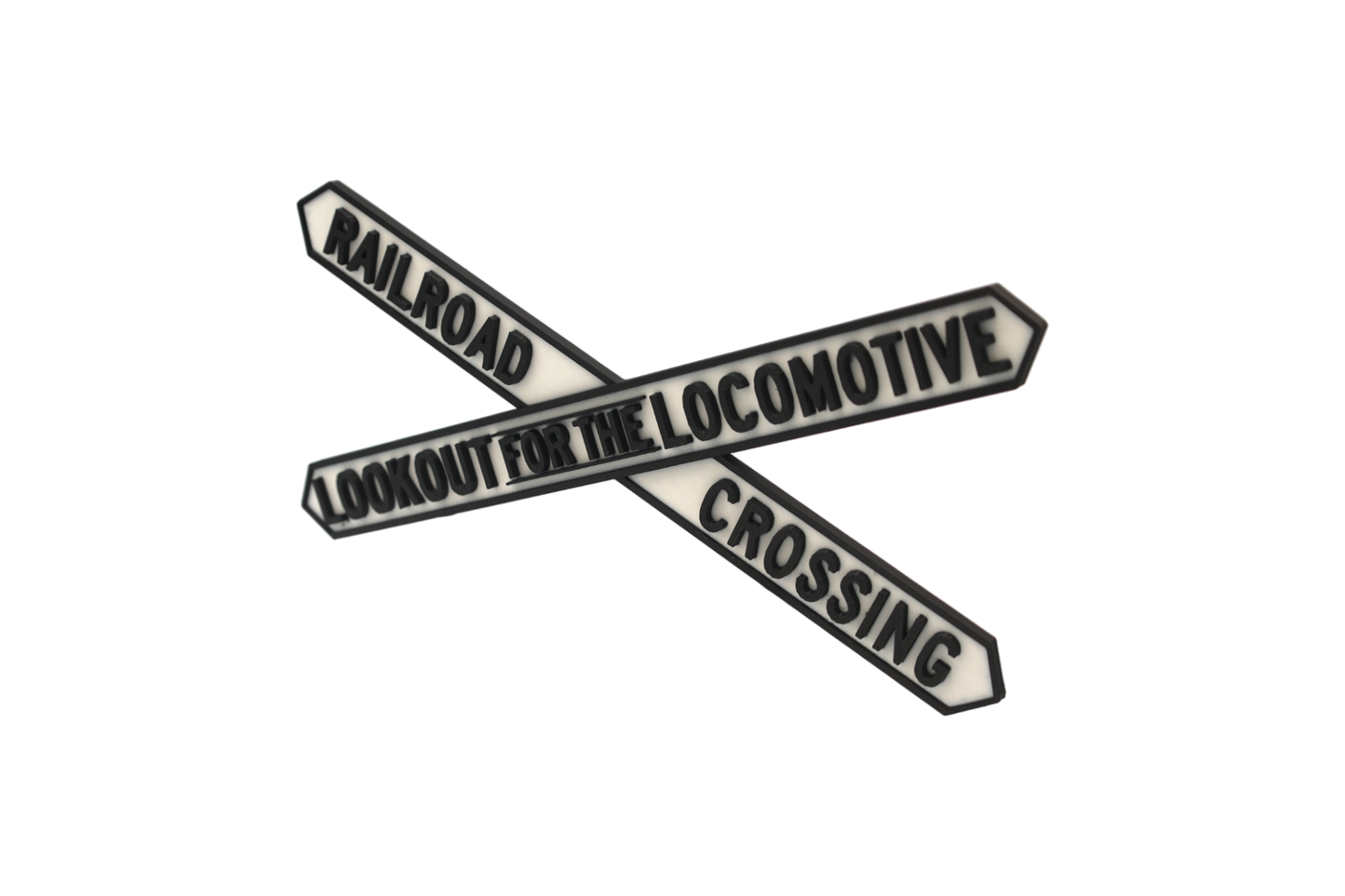 Pennsy Style Railroad Crossing Sign – 3D Printed Replica Plaque