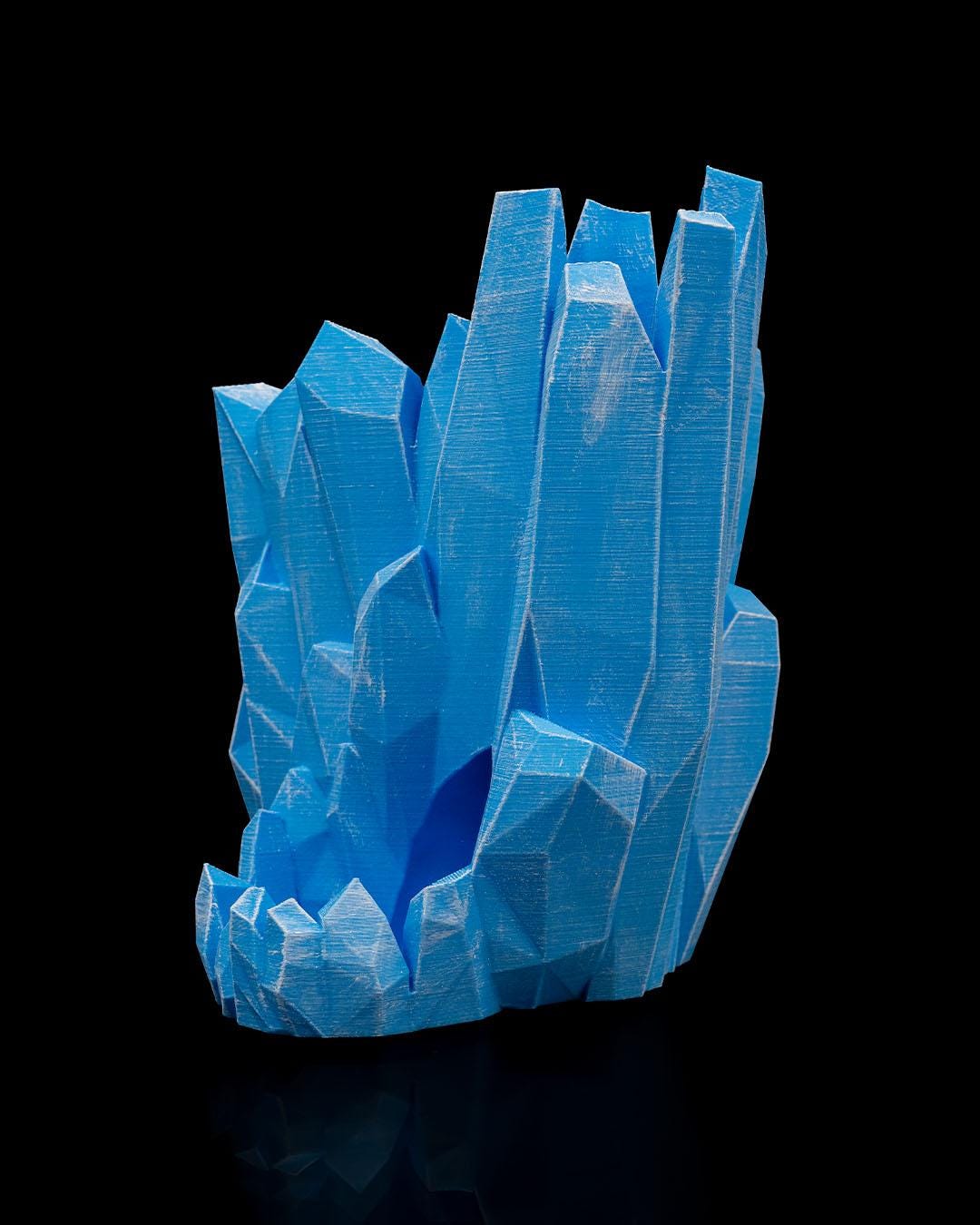 Crystal Ice Dice Tower – 3D Printed DND Dice Roller & Drink Holder