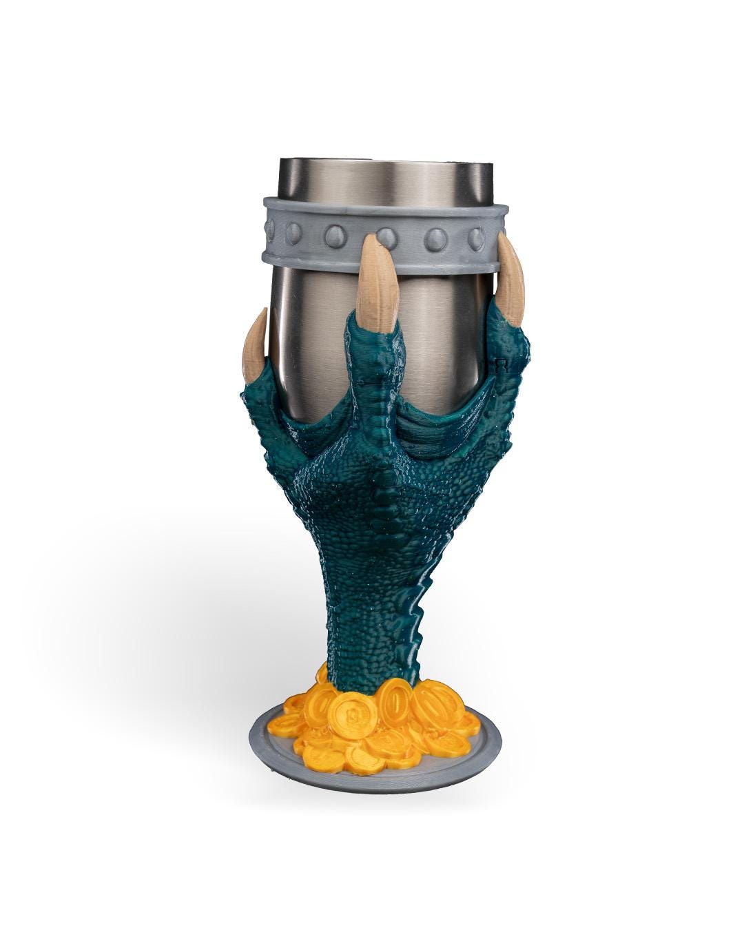 Dragon Claw Goblet 3D Printed, Dragon Tableware, Unique Drinkware, Medieval Decor, Statement Piece