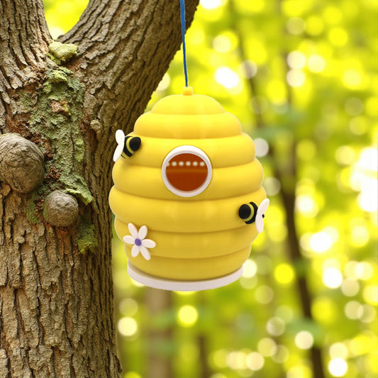 Weatherproof Beehive Birdhouse, 3D Printed  – Hanging or Mounted Garden Décor