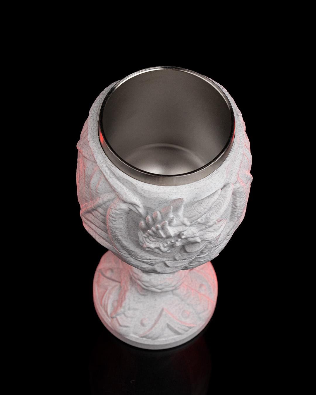 Dragon Goblet 3D Printed, Medieval Tableware, Unique Drinkware, Royal Decor, Statement Piece