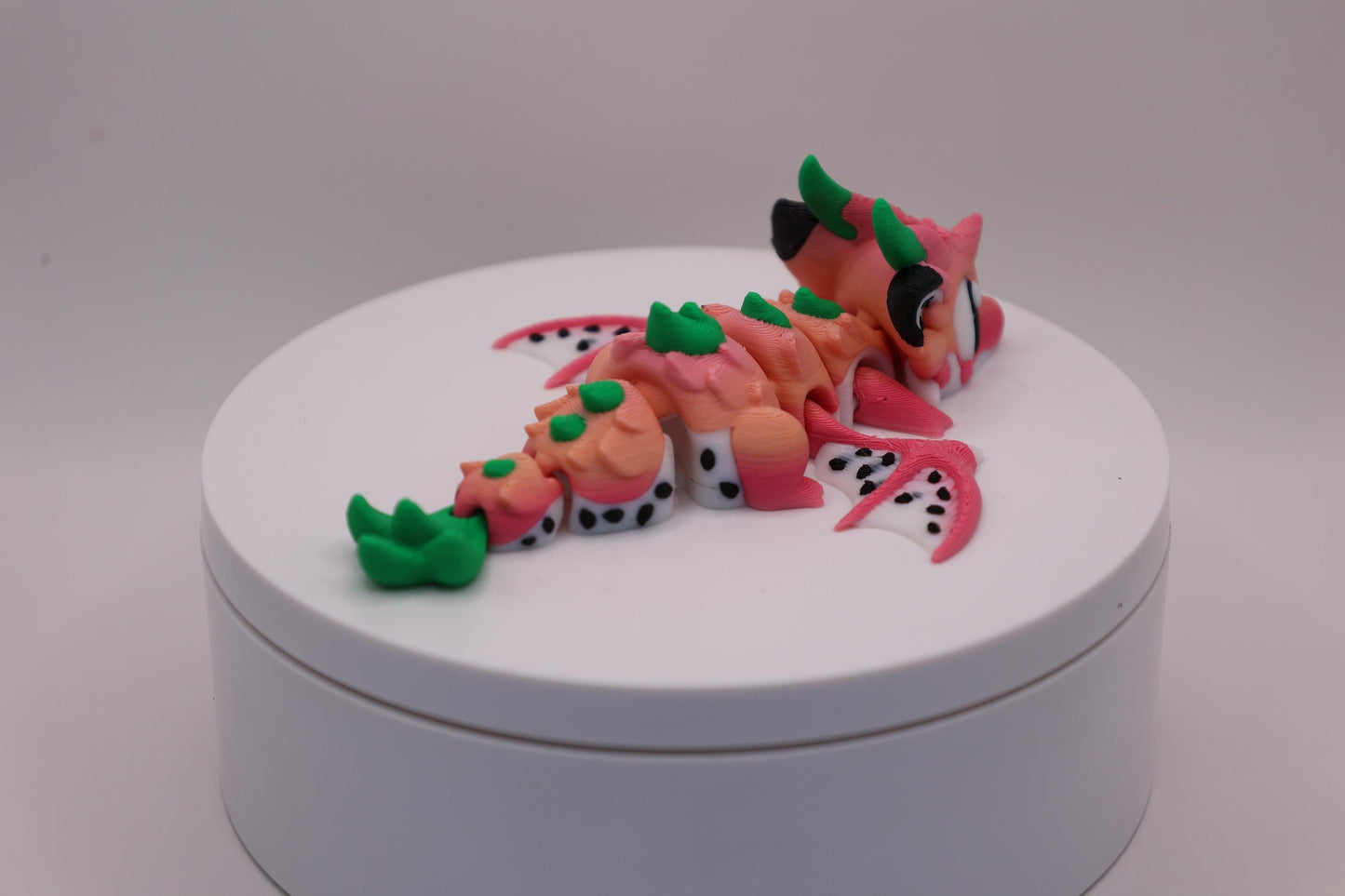 Dragon Fruit Dragon and Egg, 3D Printed Articulated Fidget!
