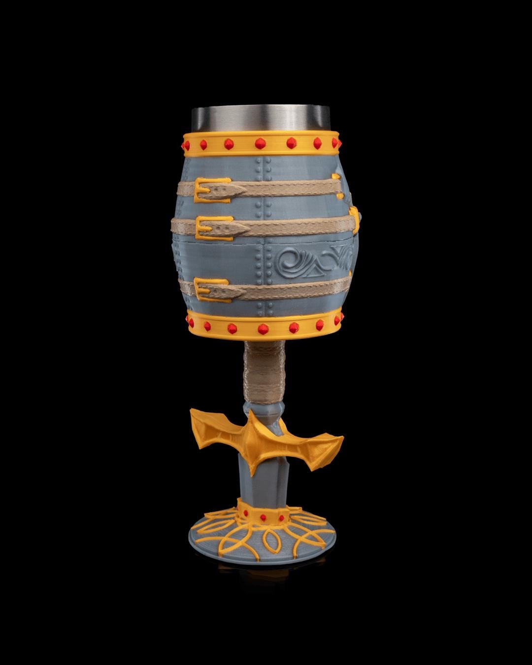 Excalibur Goblet, 3D Printed, Knight Tableware, Unique Drinkware, Royal Decor, Statement Piece