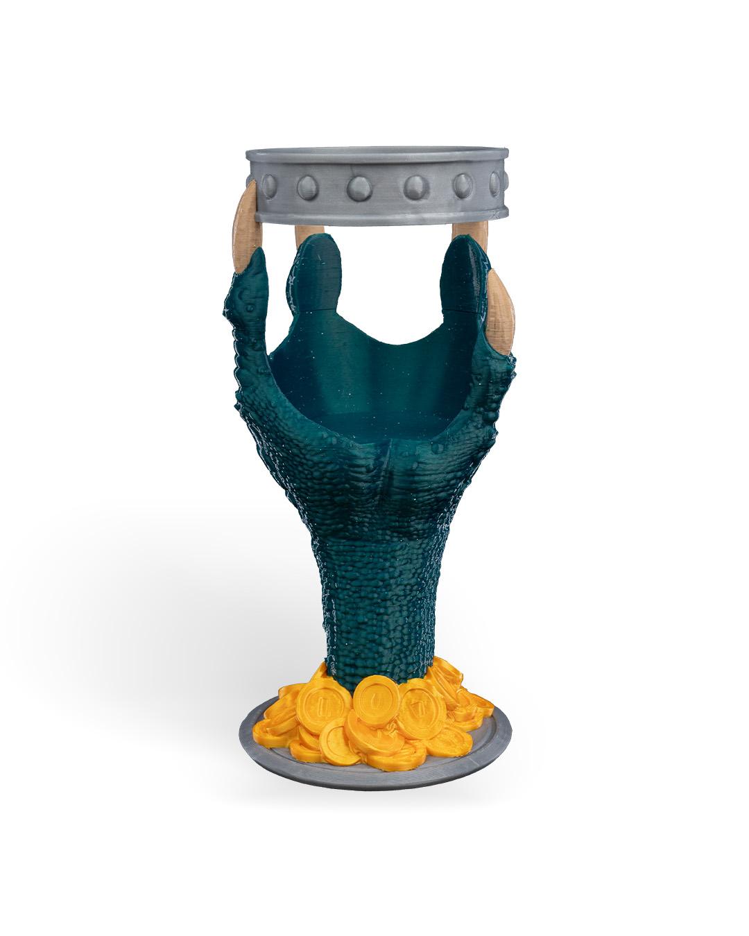 Dragon Claw Goblet 3D Printed, Dragon Tableware, Unique Drinkware, Medieval Decor, Statement Piece