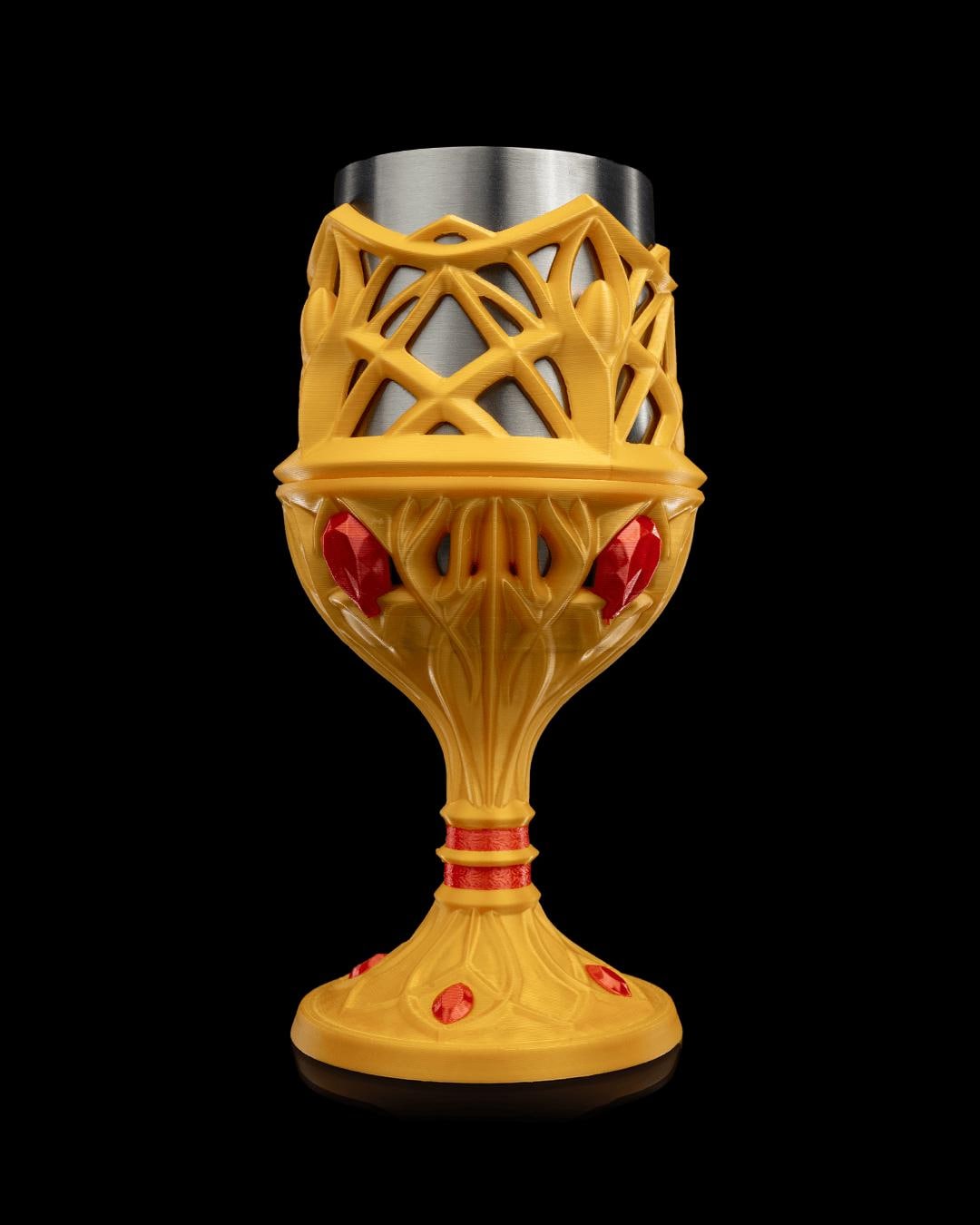 Royal Goblet 3D Printed, King Queen Tableware, Unique Drinkware, Royal Decor, Statement Piece