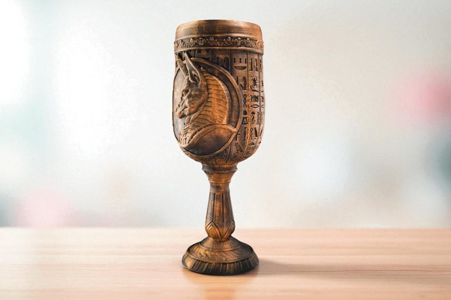 Enchanting Pharoah's Goblet - Unique Tableware for Egypt Lovers