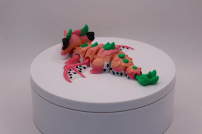 Dragon Fruit Dragon and Egg - Cute 3D Printed Articulated Fidget Toy