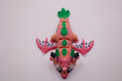 Dragon Fruit Dragon and Egg - Cute 3D Printed Articulated Fidget Toy