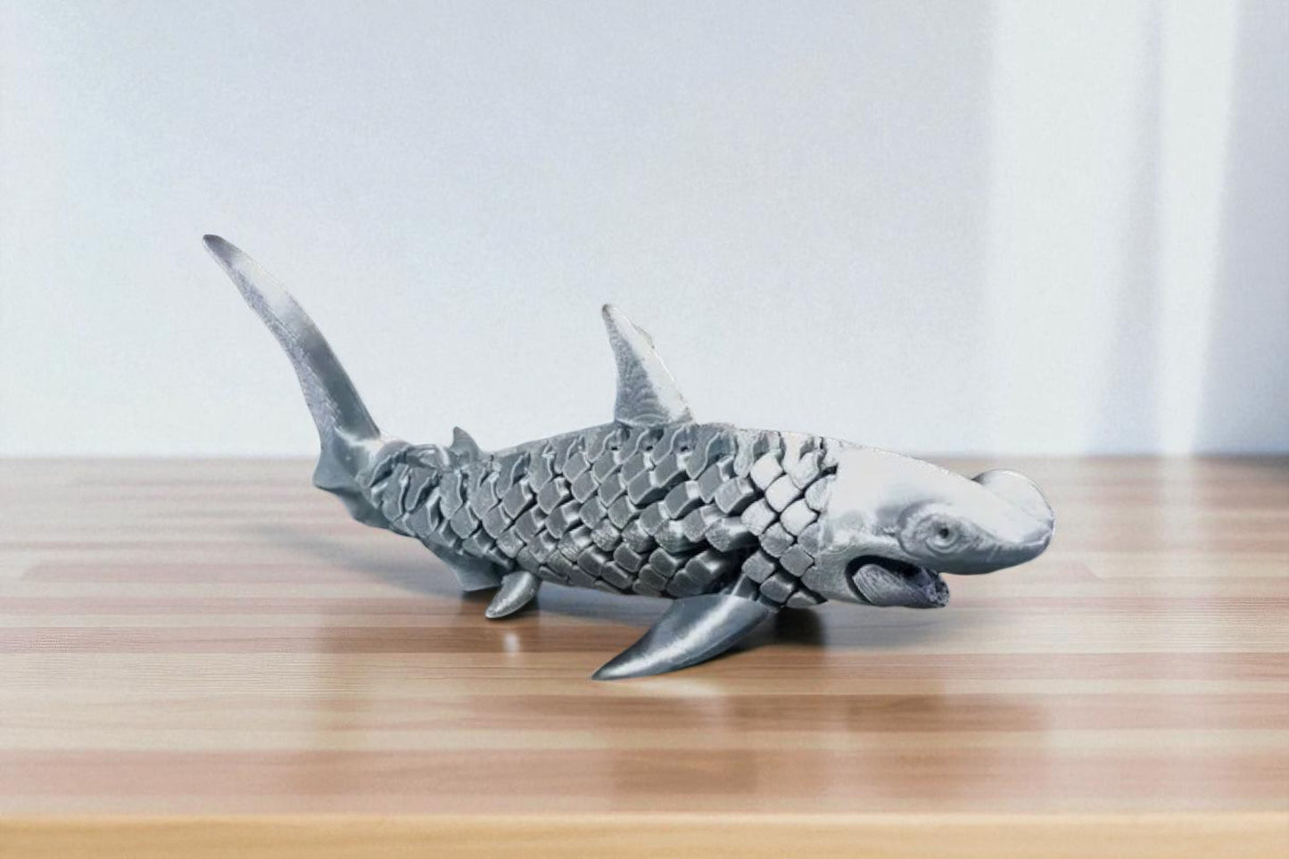 Articulated Hammerhead Shark Flexi, Poseable 3D Print, Marine Life Decor, Nautical Gift